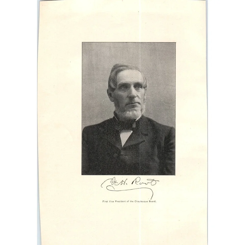 H.H. Root First Chautauqua Board Vice President c1890 Victorian Art Print AE8 - Picture 1 of 2